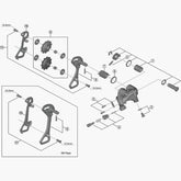 Shimano Rd-6800 Stroke Adjusting Screws M4 X 11.5 Mm & Plate Spares & Accessories